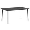 vidaXL Gartentisch Dunkelgrau 150x90x72 cm Stahl