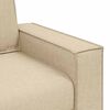 vidaXL Sofa 3 pcs Creme 220 x 80 x 84 cm Leinenmischgewebe