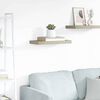 vidaXL Schwebendes Wandregal Eichefarben 50x23x3,8 cm MDF