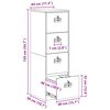 vidaXL Aktenschrank mit Schubladen 2 pcs Senfgelb 44 x 50 x 106,5 cm