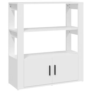 vidaXL Sideboard Wei&szlig; 80x30x90 cm Holzwerkstoff
