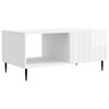 vidaXL Couchtisch Hochglanz Wei&szlig; 90 x 50 x 40 cm Holzwerkstoff