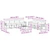 vidaXL Outdoor-Sofagarnitur mit Kissen 9 pcs Natur und Beige
