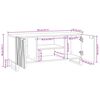 vidaXL TV-Einheiten Wei&szlig; 105 x 33 x 46 cm Holzwerkstoff