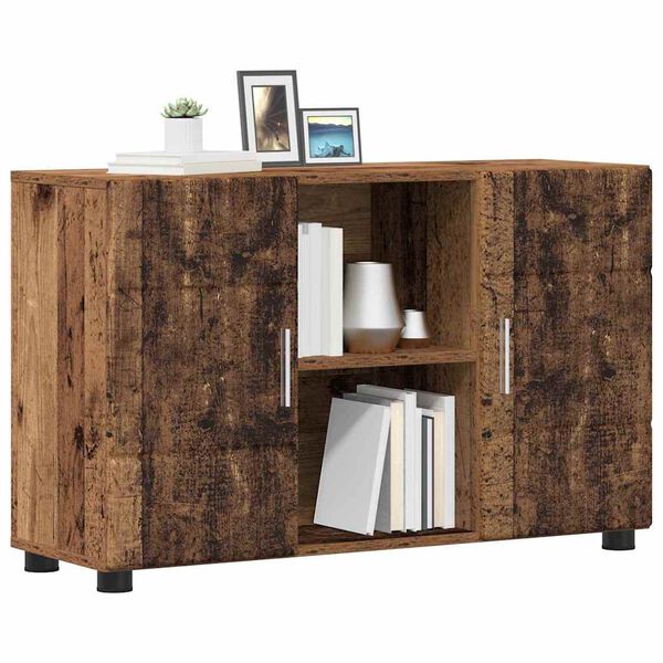 vidaXL Sideboard mit Regal Altholz 88,5 x 30,5 x 55,5 cm Holzwerkstoff