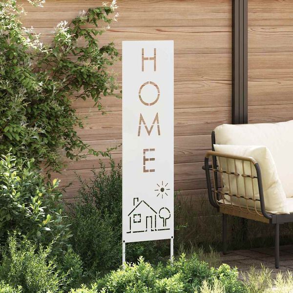 vidaXL Garten Sichtschutz-Leinwand Weiß 32 x 140 cm