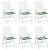 vidaXL Stuhlkissen 6 pcs Mehrfarbig 50 x 50 x 4 cm Oxford-Stoff