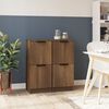 vidaXL Sideboards 2 Stk. Braun Eichen-Optik 30x30x70 cm Holzwerkstoff