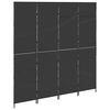 vidaXL Raumteiler Schwarz 195 x 180 cm Poly-Rattan