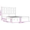vidaXL Massivholzbett ohne Matratze 200x200 cm Kiefer