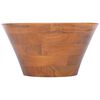 vidaXL Waschbecken Massivholz Teak &Phi;40x20 cm