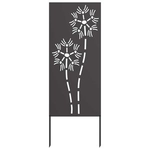 vidaXL Garten Sichtschutz-Leinwand Schwarz 50 x 140 cm
