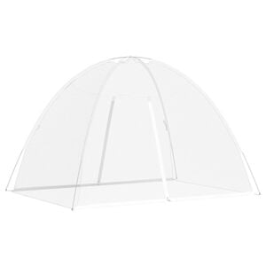 vidaXL Moskito-Netzzelt Mongolisch 220 Mesh Wei&szlig; 200x150x140 cm