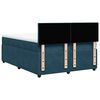 vidaXL Boxspringbett mit Matratze Blau 160x200 cm Samt