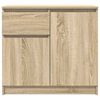 vidaXL Sideboard mit Schublade Sonoma-Eiche 71x35x65 cm Holzwerkstoff
