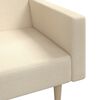 vidaXL Schlafsofa 2-Sitzer Creme Stoff