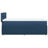 vidaXL Boxspringbett mit Matratze Blau 80x200 cm Stoff