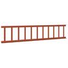vidaXL Dachschneeschild Rot 1200 x 2,5 x 20 cm Stahl