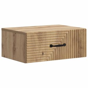 vidaXL Wandmontierter Nachttisch Artisan-Eiche 49 x 34,5 x 20 cm
