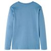 Kinder-Langarmshirt Mittelblau 104