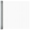 vidaXL Doppelstabmattenzaun 5000 x 150 cm Silber