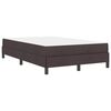 vidaXL Boxspringbett mit Matratze Dunkelbraun 120 x 190 cm Stoff