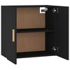 vidaXL Wandschrank Schwarz 60x30x60 cm Holzwerkstoff
