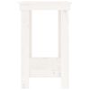 vidaXL Werkbank Weiß 80x50x80 cm Massivholz Kiefer