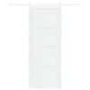 vidaXL Schiebet&uuml;r Wei&szlig; 93 x 232 cm Massives Kiefernholz