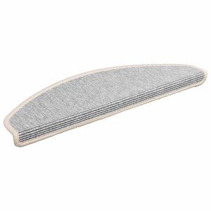 vidaXL Stufenmatten 15 Stk. 65x21x4 cm Silber Halbrund Gro&szlig;