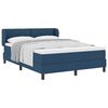 vidaXL Boxspringbett mit Matratze mit Matratze Blau 140 x 190 cm Stoff