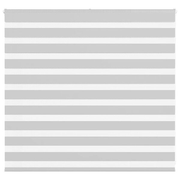 vidaXL Doppelrollo Hellgrau 160x100 cm Stoffbreite 155,9 cm Polyester