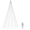vidaXL LED-Weihnachtsbaum f&uuml;r Fahnenmast Warmwei&szlig; 3000 LEDs 800 cm