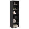vidaXL Schrank Schwarz Eichen-Optik 50 x 41 x 185 cm Holzwerkstoff