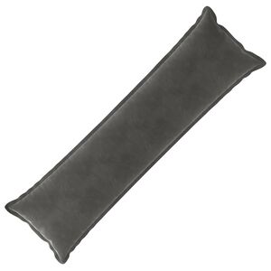 vidaXL Kissen mit Kissen HOUTEN Dunkelgrau 40 x 145 cm Samt