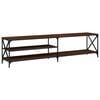 vidaXL TV-Schrank Braun Eiche 200x40x50 cm Holzwerkstoff und Metall