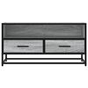 vidaXL TV-Schrank Grau Sonoma 80x34,5x40 cm Holzwerkstoff und Metall