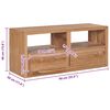 vidaXL TV-Schrank 90x30x40 cm Massivholz Teak