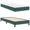 vidaXL Boxspringbett mit Matratze Dunkelgr&uuml;n 80 x 210 cm Stoff