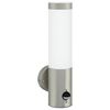 vidaXL Außenwandleuchte Silber 12 x 7.5 x 29 cm Edelstahl