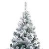 vidaXL K&uuml;nstlicher Weihnachtsbaum mit 300 LEDs mit St&auml;nder Wei&szlig; 180 cm