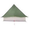 vidaXL Tipi Zelt mit Dach mit Speicher Grün 358 x 296 x 258 cm Taft
