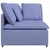 vidaXL Modulares Sofa Eckmodul mit Kissen Jeansblau 100 cm