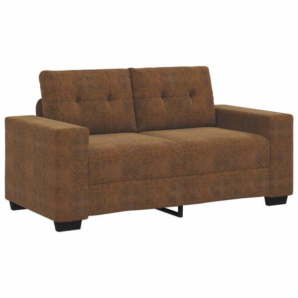 vidaXL Zweisitzer-Sofa Braun 120 cm Kunstleder