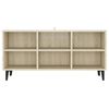 vidaXL TV-Schrank mit Metallbeinen Sonoma-Eiche 103,5x30x50 cm