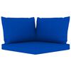 vidaXL 5-tlg. Garten-Lounge-Set mit Blauen Kissen