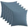 vidaXL Kissen mit Kissen HEERLEN 6 Stk. Jeans blau Stoff