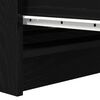 vidaXL Sideboard Schwarz Eichen-Optik 80x35x76 cm Holzwerkstoff