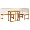 vidaXL Gartenb&auml;nke Set 3 pcs Braun Massivholz Akazie