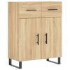 vidaXL Highboard Sonoma-Eiche 69,5x34x180 cm Holzwerkstoff